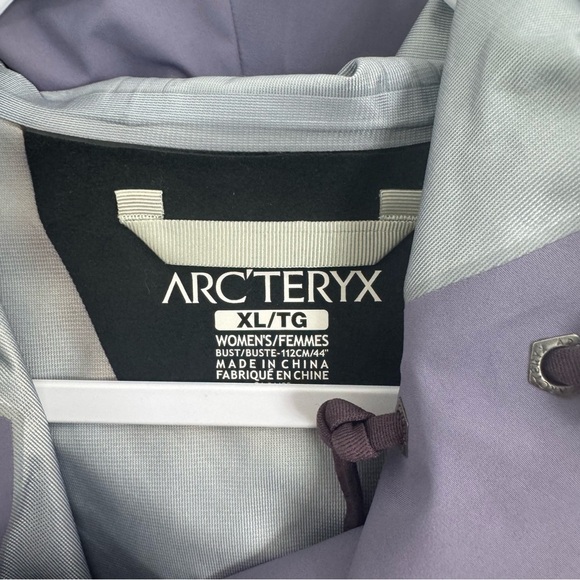 Arc’teryx Solano Jacket Lavender Purple Gore-Tex Windproof Women’s XL - Picture 8 of 14
